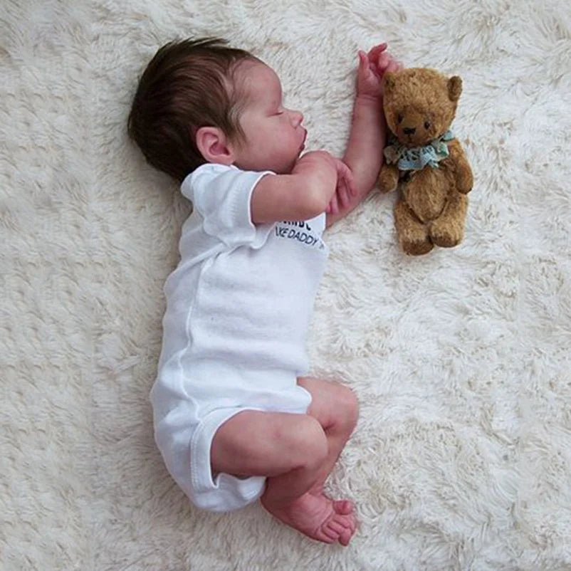 Realistic Full Body Silicone Reborn Baby Doll – Sleeping Newborn Edition