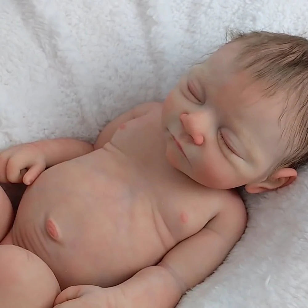 Realistic Full Body Silicone Reborn Baby Doll – Sleeping Newborn Edition
