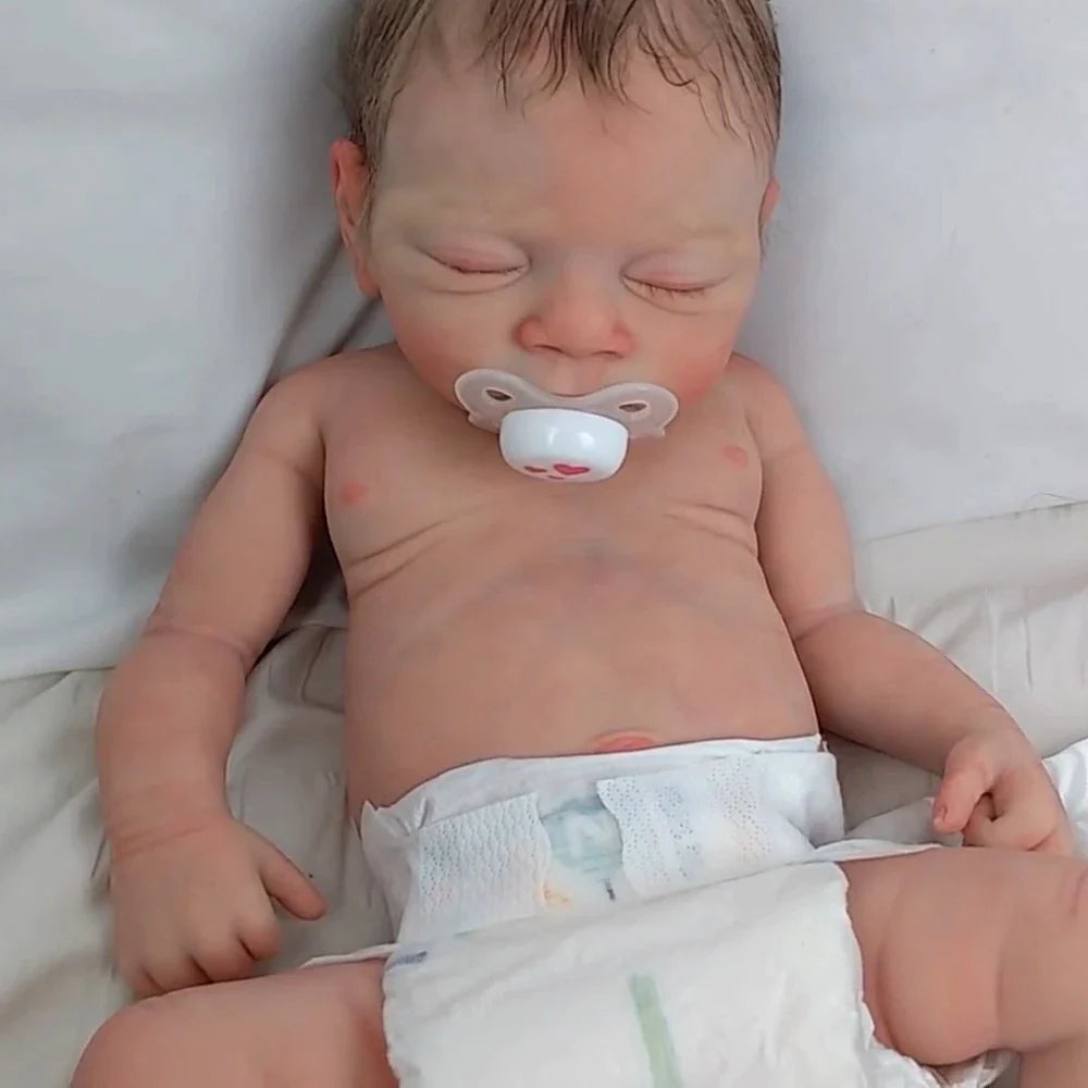 Realistic Full Body Silicone Reborn Baby Doll – Sleeping Newborn Edition