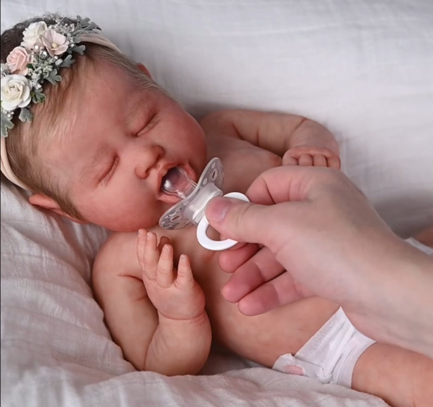 Realistic Full Body Silicone Reborn Baby Doll – Sleeping Newborn Edition